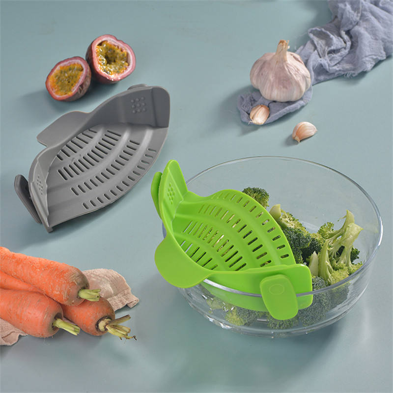Silicone Kitchen Draining Strainer Clip