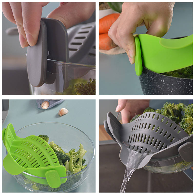 Silicone Kitchen Draining Strainer Clip