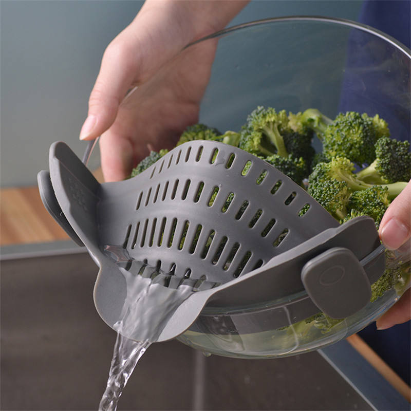 Silicone Kitchen Draining Strainer Clip